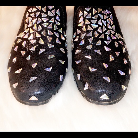 MORETTI BLACK LABEL Embellished Loafers - Picture 3 of 7